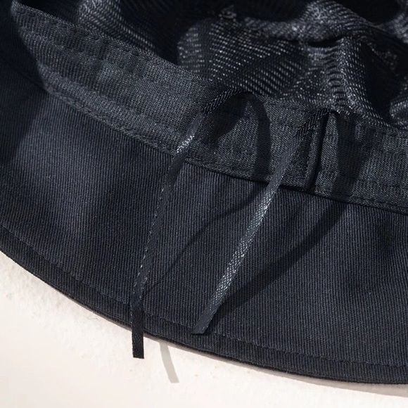 Black Rhinestone Decor Bucket Hat - Picture 3 of 6